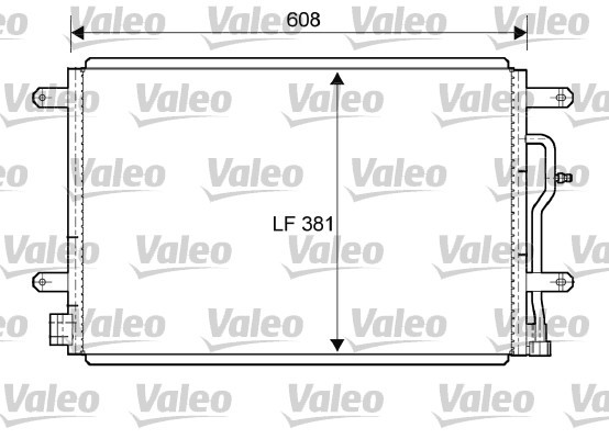 Kondensor, klimatanläggning Valeo 818190 VALEO