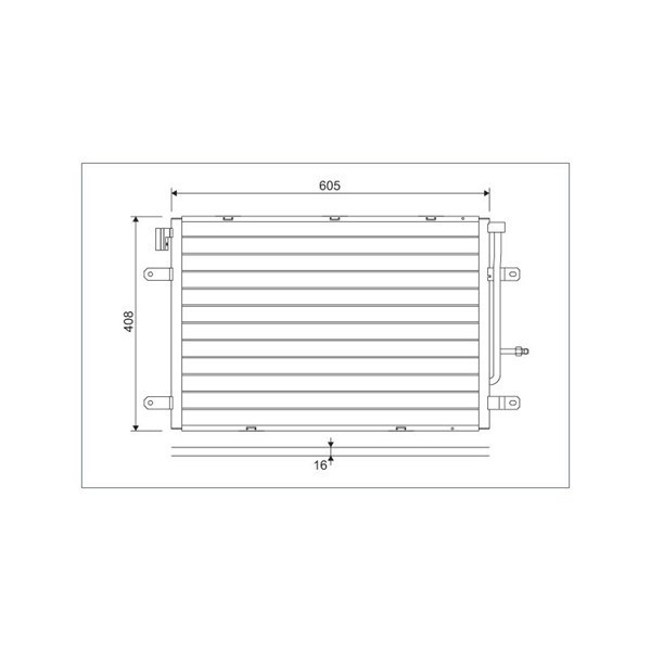 Kondensor, klimatanläggning Valeo 818190 VALEO