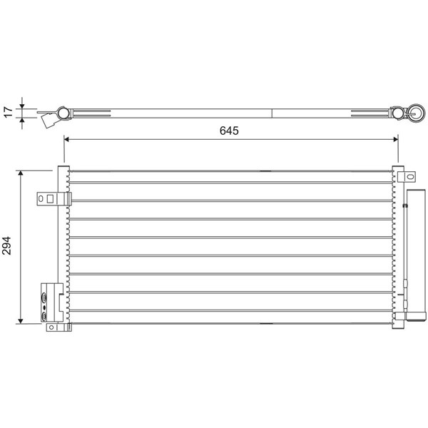 Kondensor, klimatanläggning Valeo 818192 VALEO