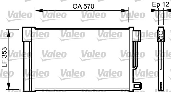 Kondensor, klimatanläggning Valeo 818193 VALEO