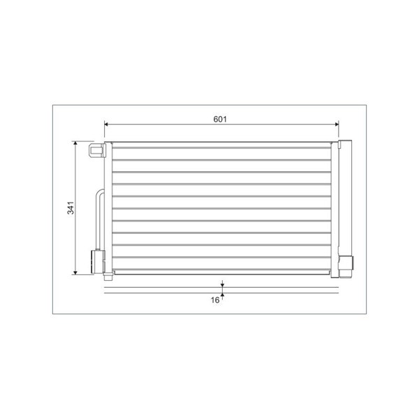 Kondensor, klimatanläggning Valeo 818193 VALEO