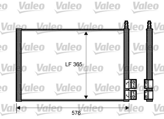 Kondensor, klimatanläggning Valeo 818195 VALEO