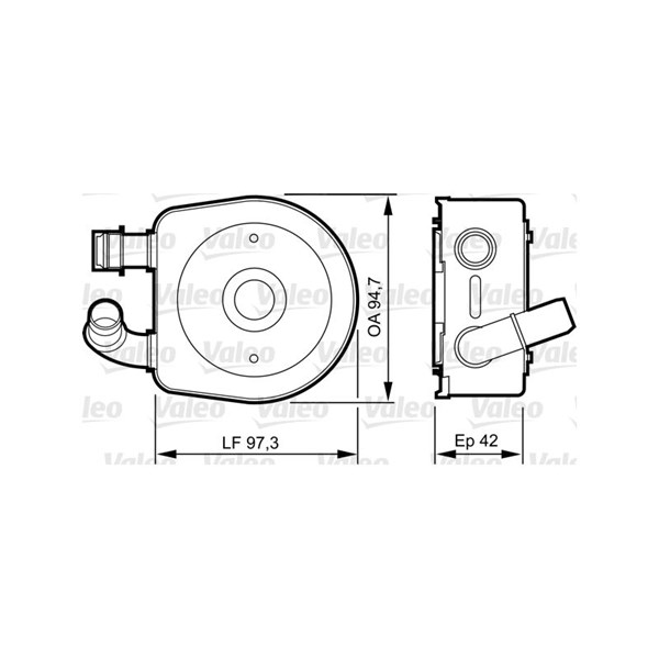 Oljekylare, motor Valeo 818888 VALEO