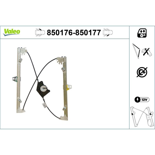 Fönsterhiss, Fram, Vänster Valeo 850176 VALEO