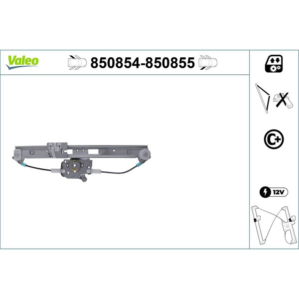 Fönsterhiss, Bak, Vänster Valeo 850854 VALEO Fönsterhiss, Bak, Vänster Valeo 850854 VALEO