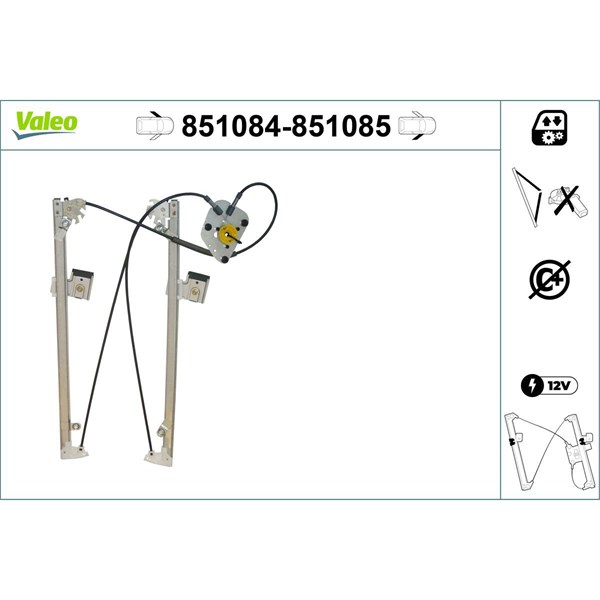Fönsterhiss, Fram, Vänster Valeo 851084 VALEO