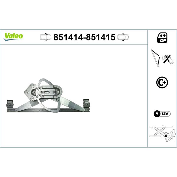 Fönsterhiss, Fram, Vänster Valeo 851414 VALEO