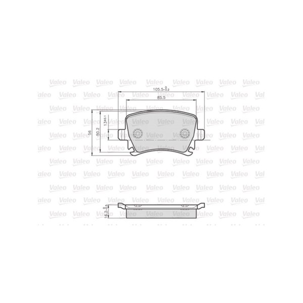 Bromsbeläggsats, Bakaxel, Framaxel Valeo Optipack for lcv 872914 VALEO Bromsbeläggsats, Bakaxel, Framaxel Valeo Optipack for lcv 872914 VALEO