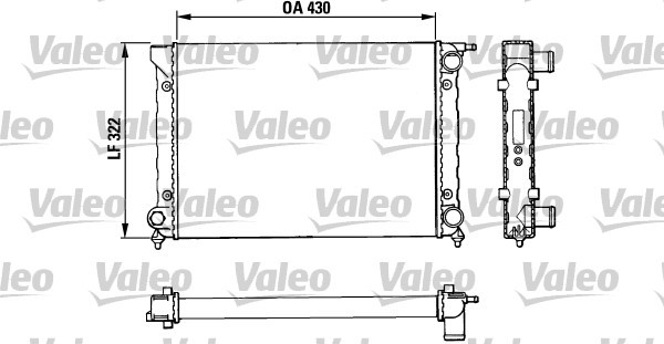 Kylare, motorkylning Valeo 883820 VALEO
