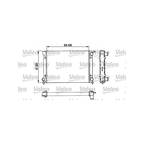 Kylare, motorkylning Valeo 883820 VALEO