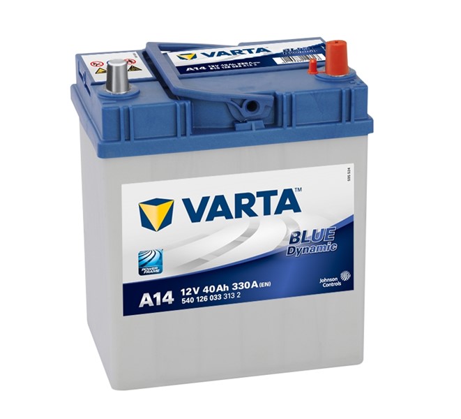 STARTBATTERI VARTA BLUE DYNAMIC A14 12V 40AH 330A VARTA