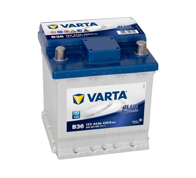 STARTBATTERI VARTA BLUE DYNAMIC B36 12V 44AH 420A VARTA
