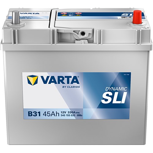 Startbatteri Varta Dynamic Sli B31 12v 45ah 330a, Bagageutrymme VARTA