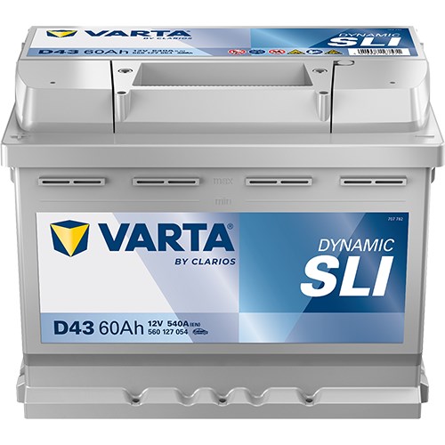 Startbatteri Varta Dynamic SLI D43 12V 60AH 540A VARTA