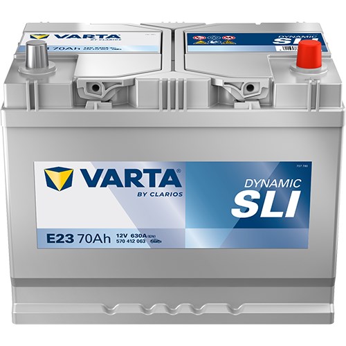 Startbatteri Varta Blue Dynamic Sli 12v 70ah 630a, Bagageutrymme VARTA
