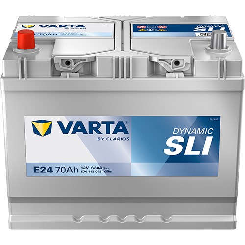 Startbatteri Varta Dynamic Sli E24 12v 70ah 630a, Bagageutrymme VARTA