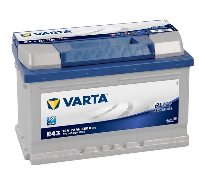 STARTBATTERI VARTA BLUE DYNAMIC E43 12V 72AH 680A, Fotutrymme VARTA