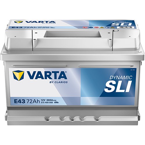 Startbatteri Varta Dynamic Sli E43 12v 72ah 680a VARTA