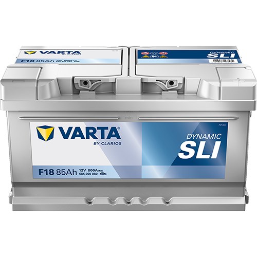 Startbatteri Varta Dynamic Sli F18 12v 85ah 800a, Bagageutrymme VARTA