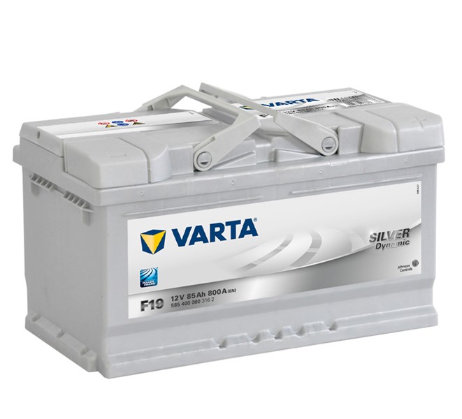 STARTBATTERI VARTA SILVER DYNAMIC F19 12V 85AH 800A, Bagageutrymm VARTA