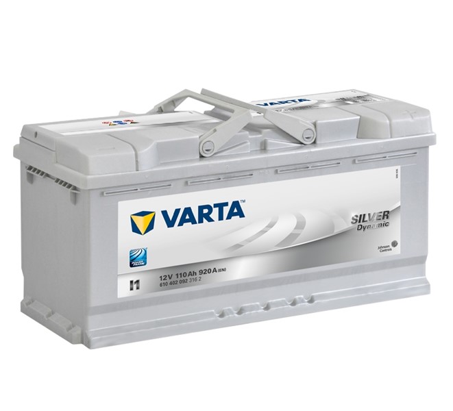 STARTBATTERI VARTA SILVER DYNAMIC I1 12V 110AH 920A, Bagageutrymm VARTA
