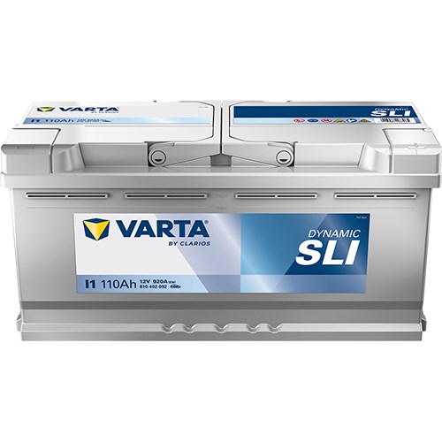 Startbatteri Varta Dynamic Sli I1 12v 110ah 920a, Bagageutrymme VARTA