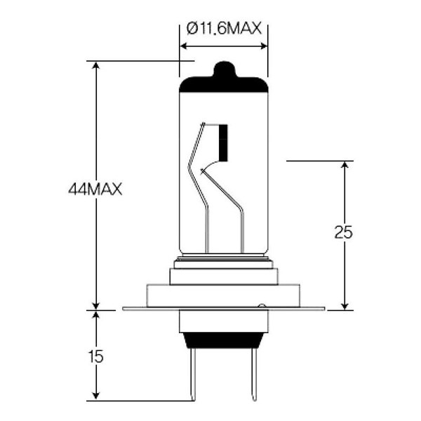 Halogenlampa H7 Px26d VEMO Halogenlampa H7 Px26d VEMO