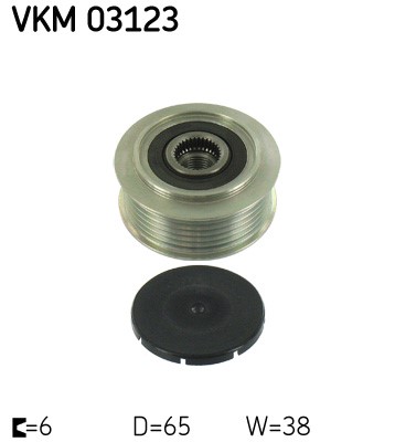 Frihjulskoppling, generator 180A Skf VKM 03123 SKF