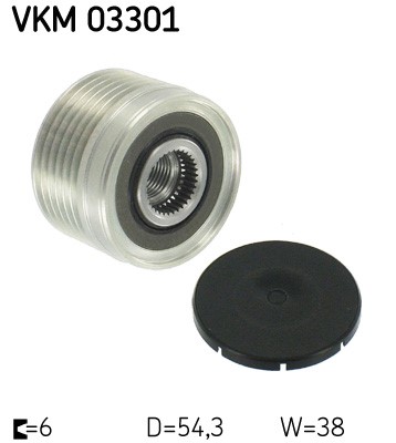 Frihjulskoppling, generator 150A Skf VKM 03301 SKF