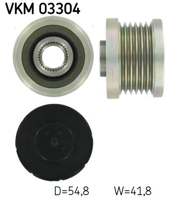 Frihjulskoppling, generator 80A Skf VKM 03304 SKF