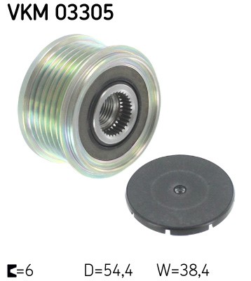Frihjulskoppling, generator 150A Skf VKM 03305 SKF