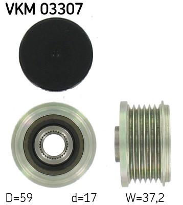 Frihjulskoppling, generator 180A Skf VKM 03307 SKF