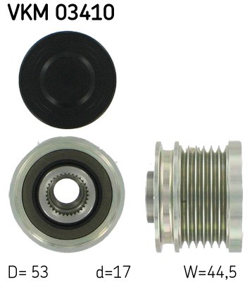 Frihjulskoppling, generator 120A Skf VKM 03410 SKF
