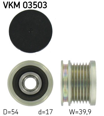 Frihjulskoppling, generator 140A Skf VKM 03503 SKF