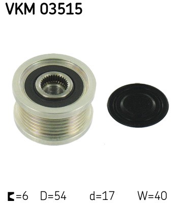 Frihjulskoppling, generator 100A Skf VKM 03515 SKF