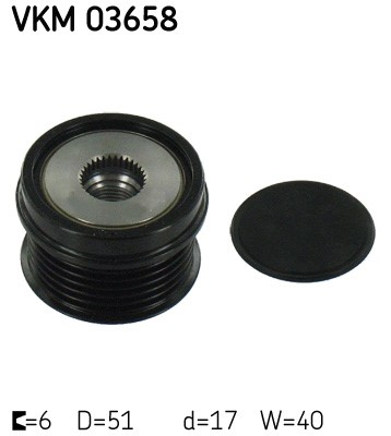 Frihjulskoppling, generator 180A Skf VKM 03658 SKF