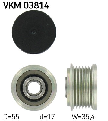 Frihjulskoppling, generator 190A Skf VKM 03814 SKF