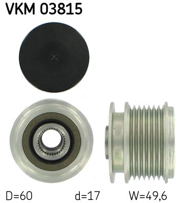 Frihjulskoppling, generator 120A Skf VKM 03815 SKF