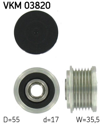 Frihjulskoppling, generator Skf VKM 03820 SKF