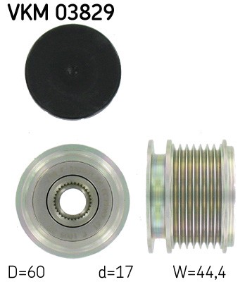 Frihjulskoppling, generator 120A Skf VKM 03829 SKF