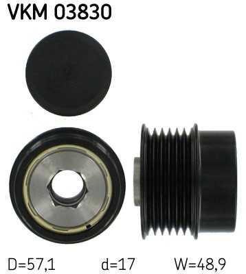 Frihjulskoppling, generator 115A Skf VKM 03830 SKF