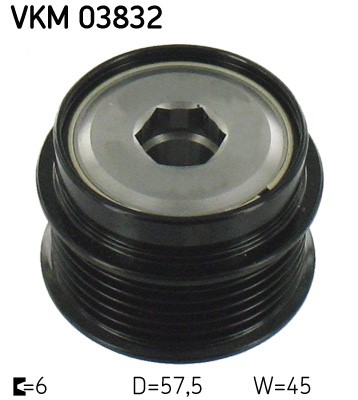 Frihjulskoppling, generator 150A Skf VKM 03832 SKF