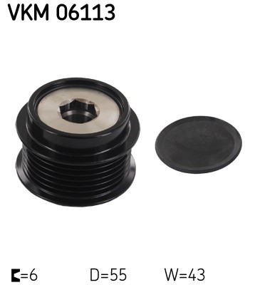 Frihjulskoppling, generator 100A Skf VKM 06113 SKF