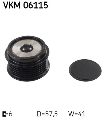 Frihjulskoppling, generator 100A Skf VKM 06115 SKF