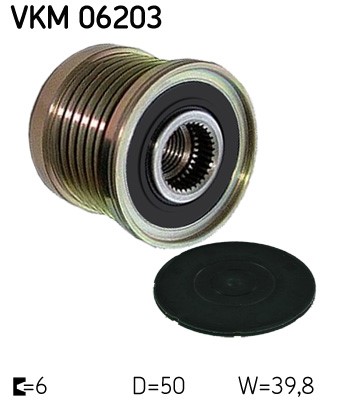 Frihjulskoppling, generator Skf VKM 06203 SKF