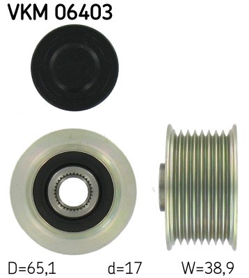 Frihjulskoppling, generator Skf VKM 06403 SKF