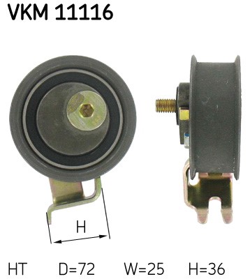 Spännrulle, kamrem Skf VKM 11116 SKF