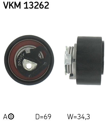 Spännrulle, kamrem, Mitt, Vänster Skf VKM 13262 SKF
