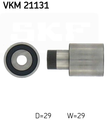 Styrrulle, kamrem, Vänster undre Skf VKM 21131 SKF Styrrulle, kamrem, Vänster undre Skf VKM 21131 SKF