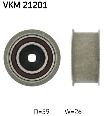Styrrulle, kamrem, Höger nedtill Skf VKM 21201 SKF